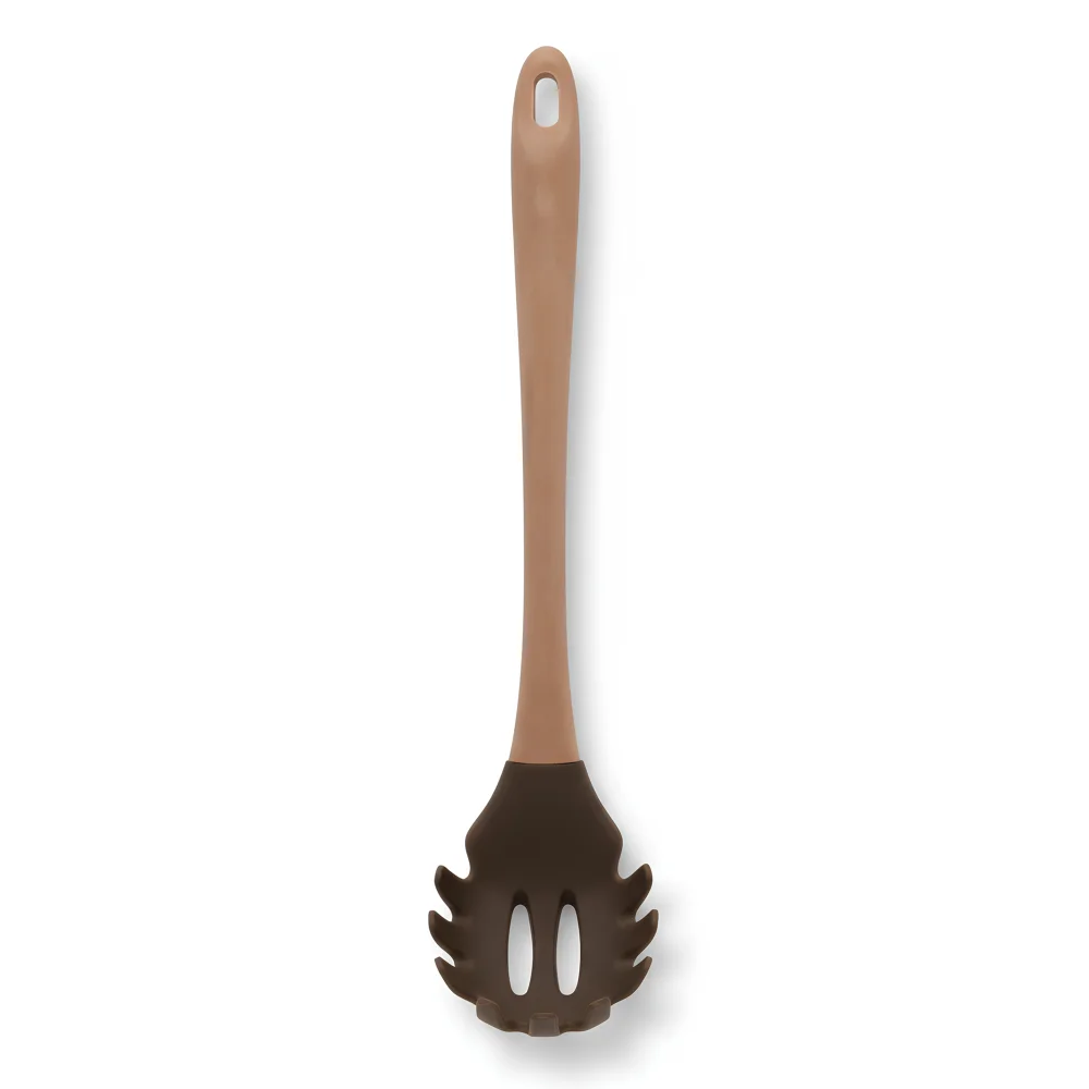 Bisetti Pasta Fork Beechwood & Silicon 31.5 cm Natural Wood