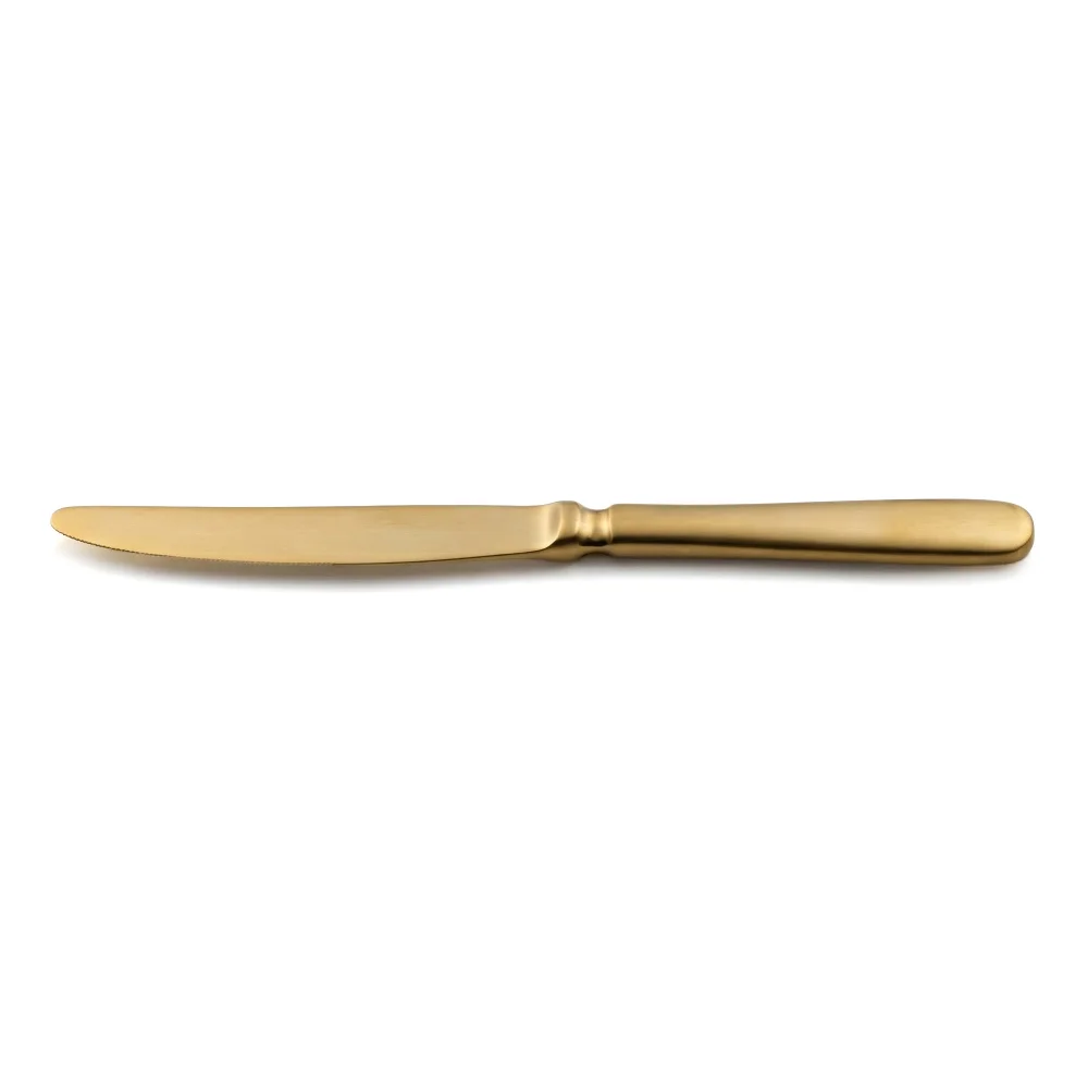 Furtino England, Baguette Table Knife, 25 cm, 18/10 Stainless Steel, Matte Gold