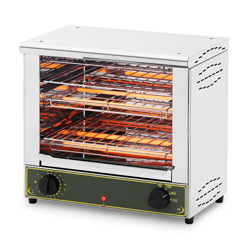Roller Grill, Infrared Toaster, 2 Levels, 3 kW, Electric, Stainless Steel, Silver
