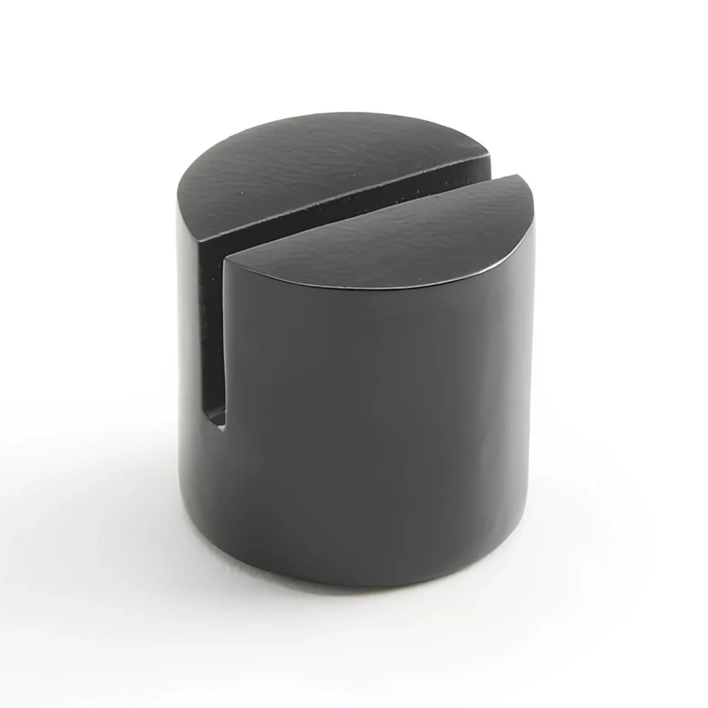 American Metalcraft, Card Holder, Round, Aluminum, Black