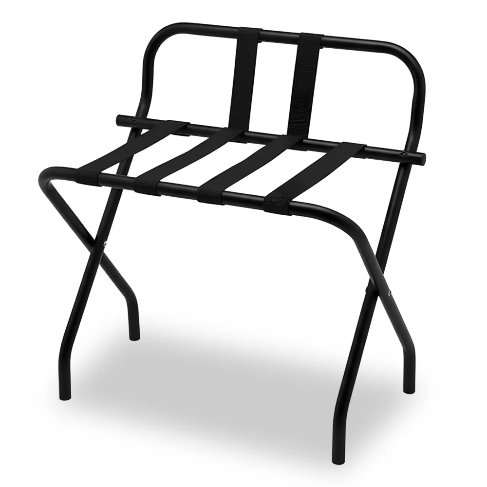 Roomwell, Dura Metal Luggage Rack, 220 kg , Black