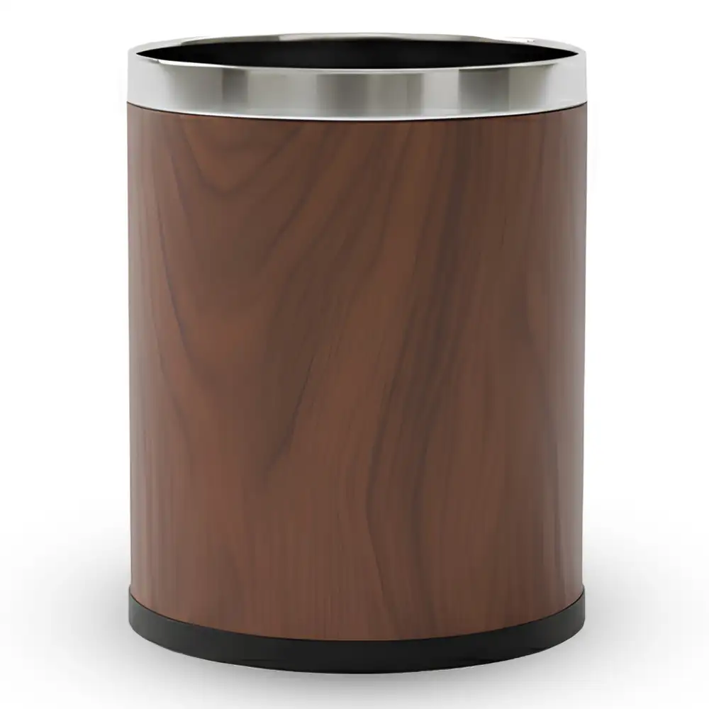 Roomwell, Guest Room Waste Bin, 10L, Round, Brown