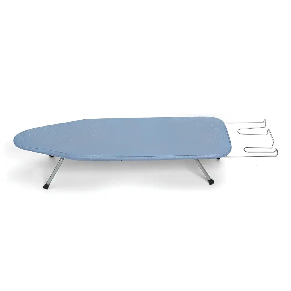 Roomwell Mini Plus Iron Board With Caddy, Space-Saving , Compact , Stain-Resistant Cover, L 82 x W 31 cm, Color Blue