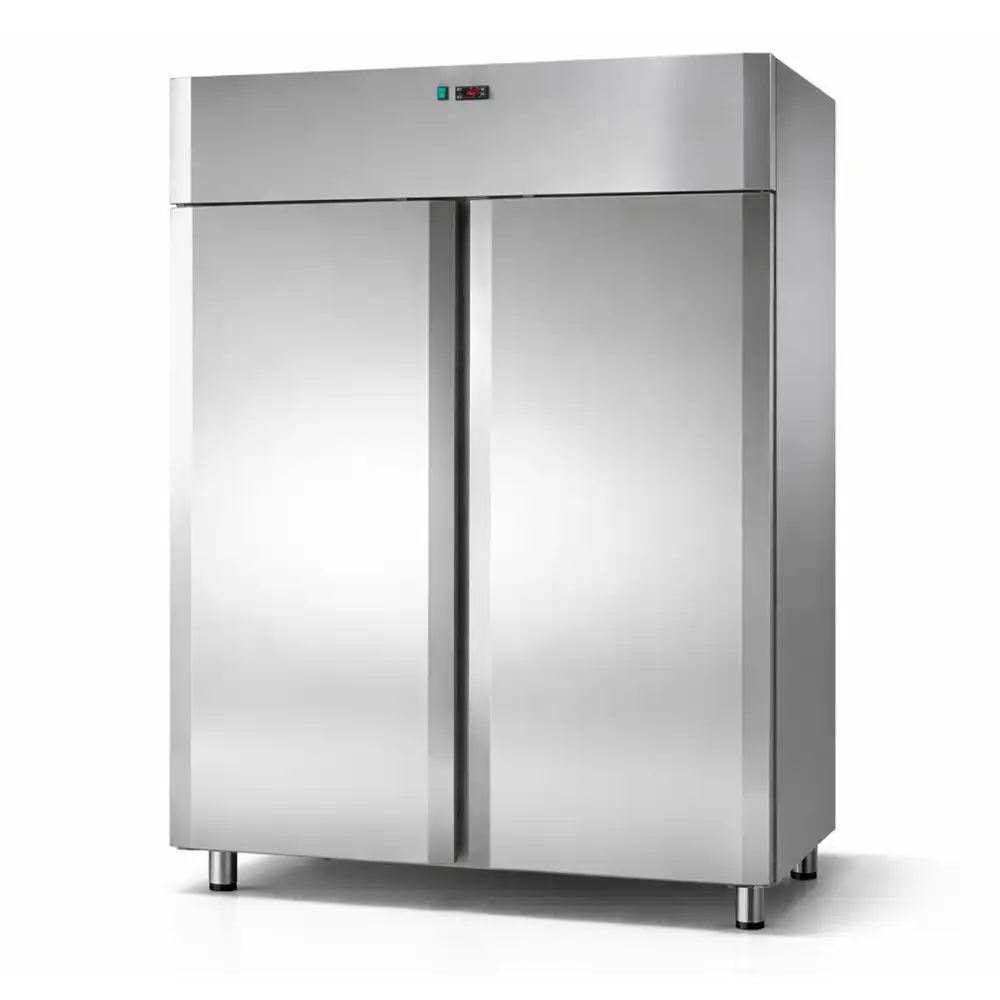 Tecnodom, Upright Chiller, 1400L, Stainless Steel, Double Solid Door