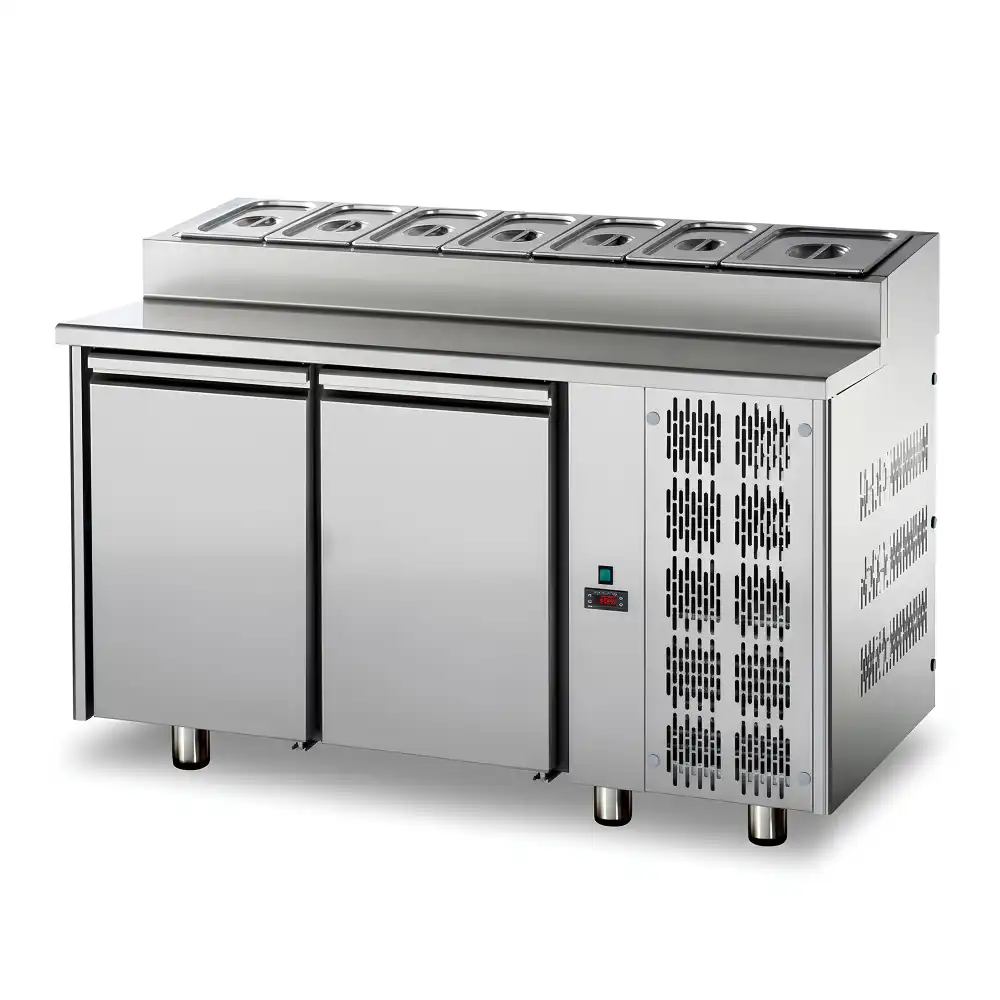 Tecnodom, Refrigerated Counter With Snack Top, 310 L, 2 Doors, Electric