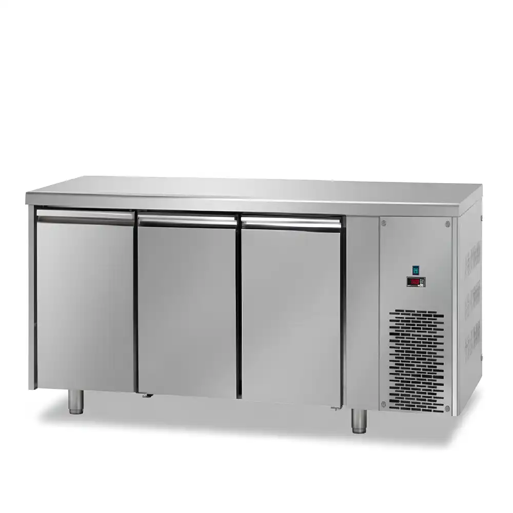 Tecnodom, Counter Freezer, 475 L, 3 Doors, 700 W, Electric, Stainless Steel