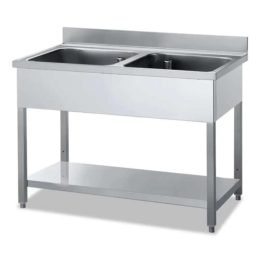 Arex, Kitchen Sink Unit, 2 Bowls, 120 cm Width, 70 cm Depth