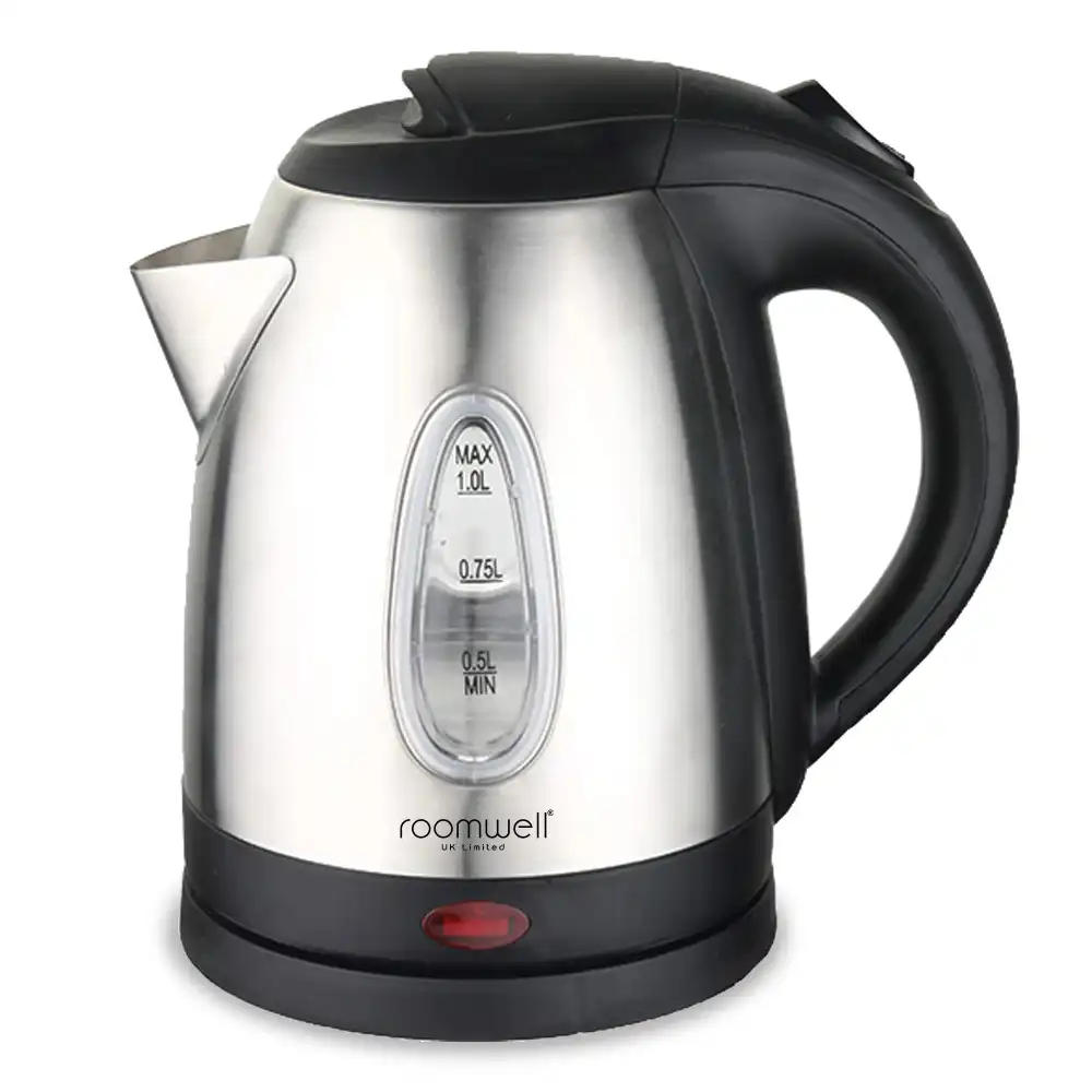 Roomwell, Rio Electric Kettle 1L, 2000 W, Cordless, Silver