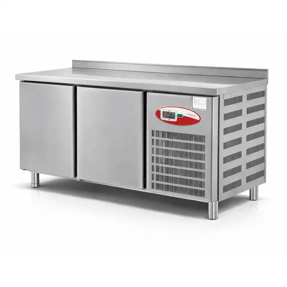 Empero, Refrigerated Counter, 300 L, 2 Doors, Electric, Silver