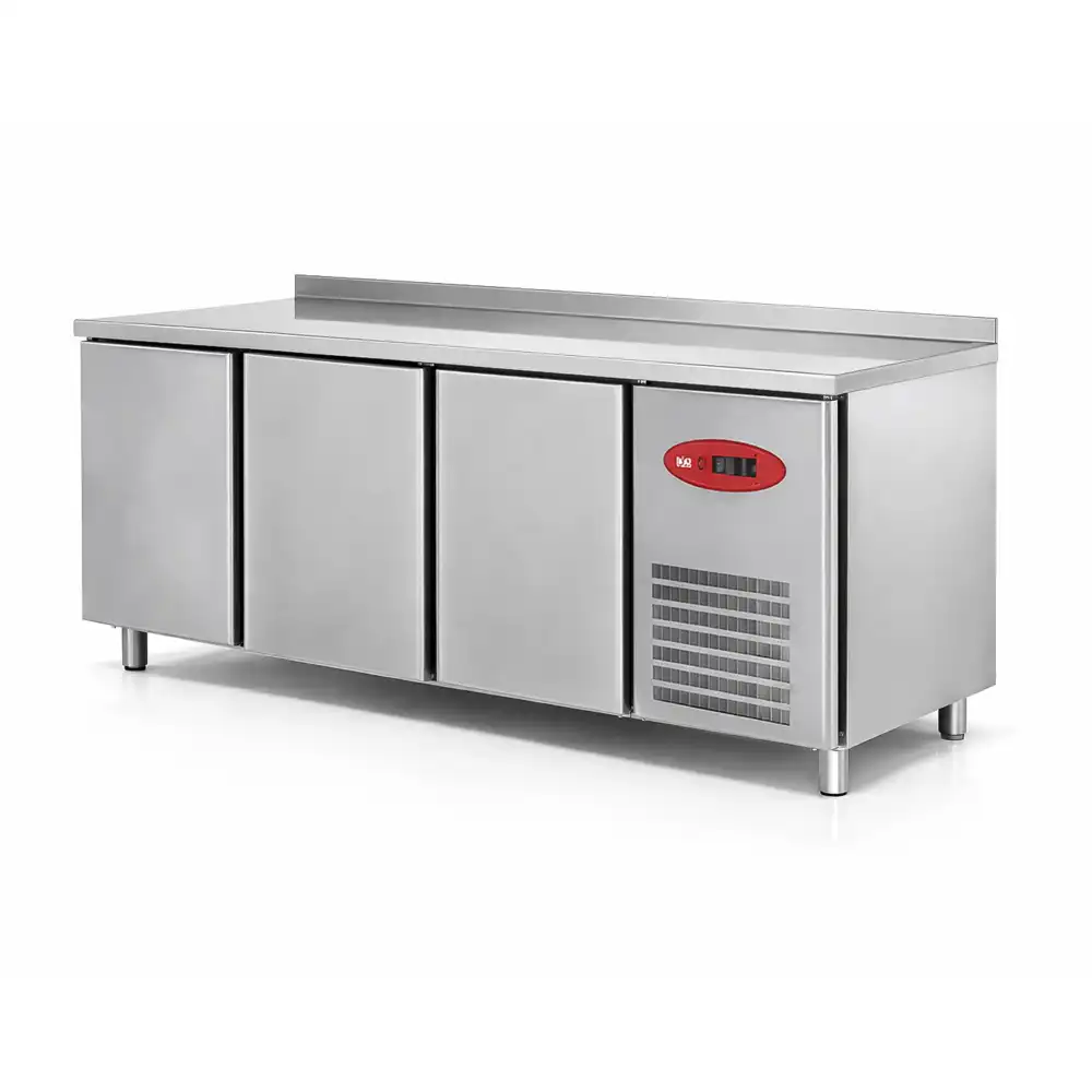 Empero, Refrigerated Counter, 400 L, 3 Doors, Electric, Silver