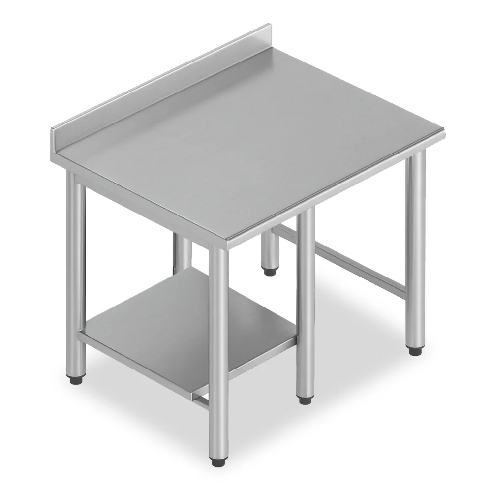 Electrolace, Table With Space Below, Stainless Steel, Silver