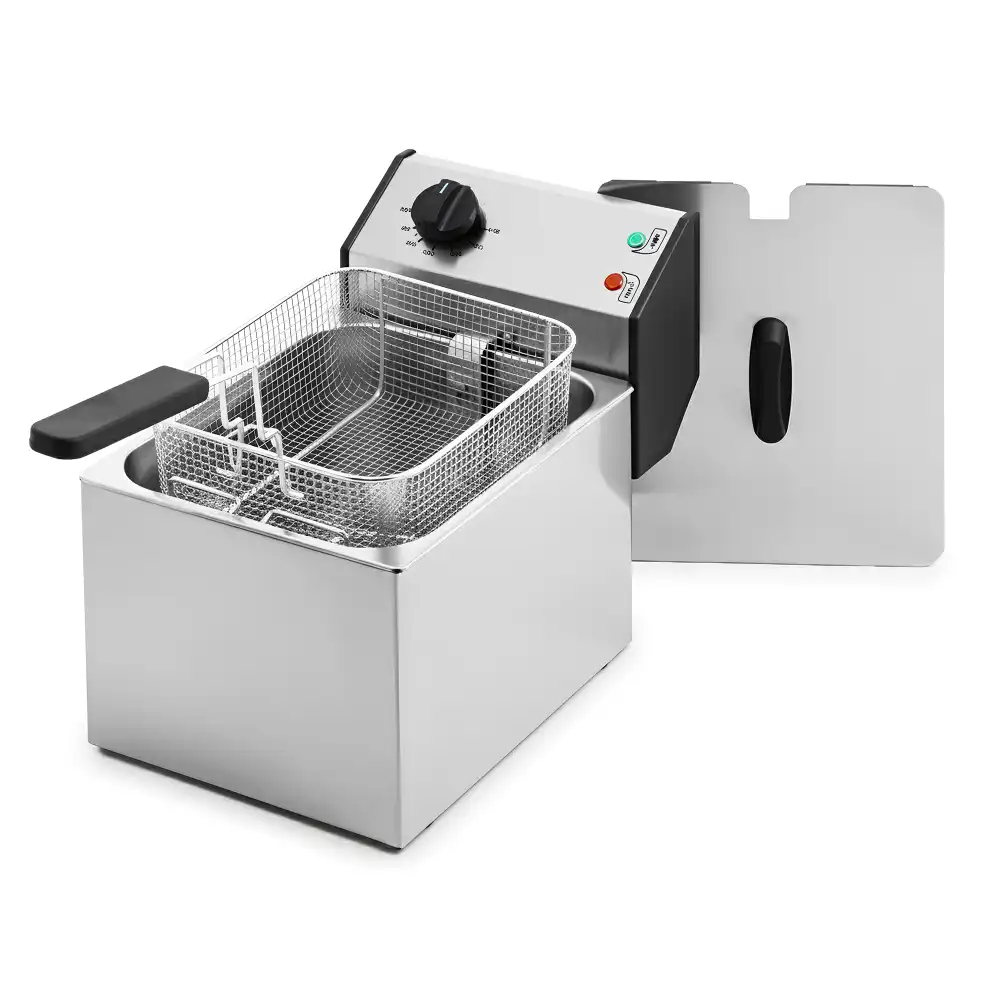 Roller Grill, Single Tank Fryer, 8 L Capacity, 3.4 kW, Electric, Silver