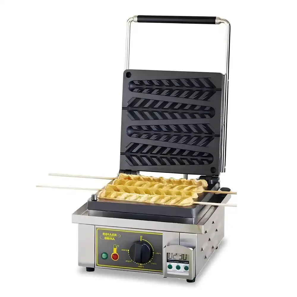 Roller Grill, Double Waffle Baker, 1 Plate, 1600 W, 1-Phase, 96 Waffles/hr
