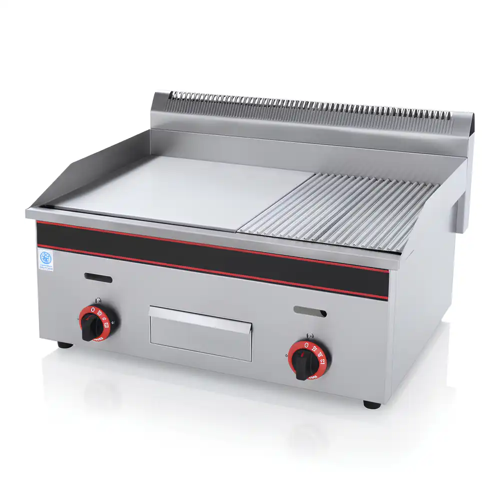 Primo, Griddle, Gas, 1/2 Grooved & 1/2 Flat Plate