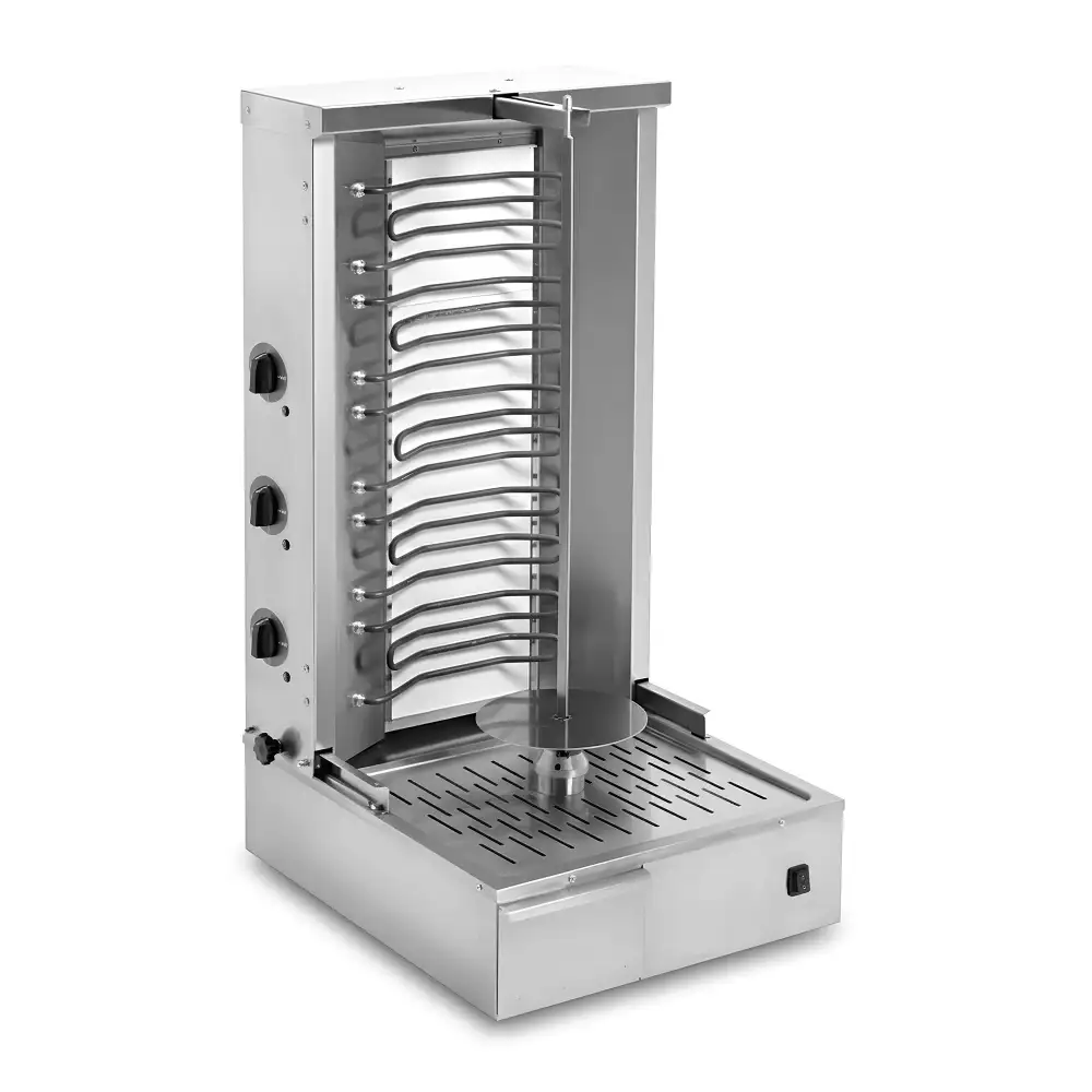 Roller Grill, Gyros Grill, 5 Elements, Electric, 7.3 kW, 3-Phase, 40 kg Load