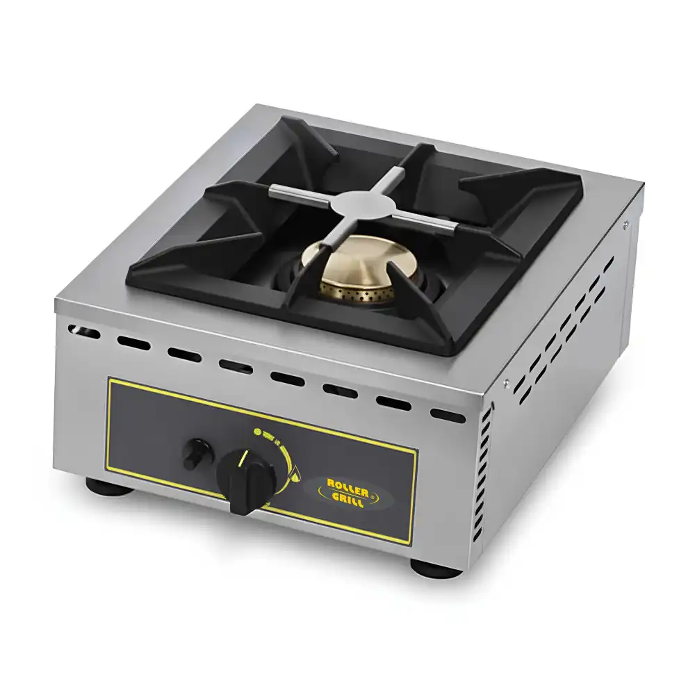 Roller Grill, Stove, Gas, 7 kW, 1 Burner, Stainless Steel, Silver