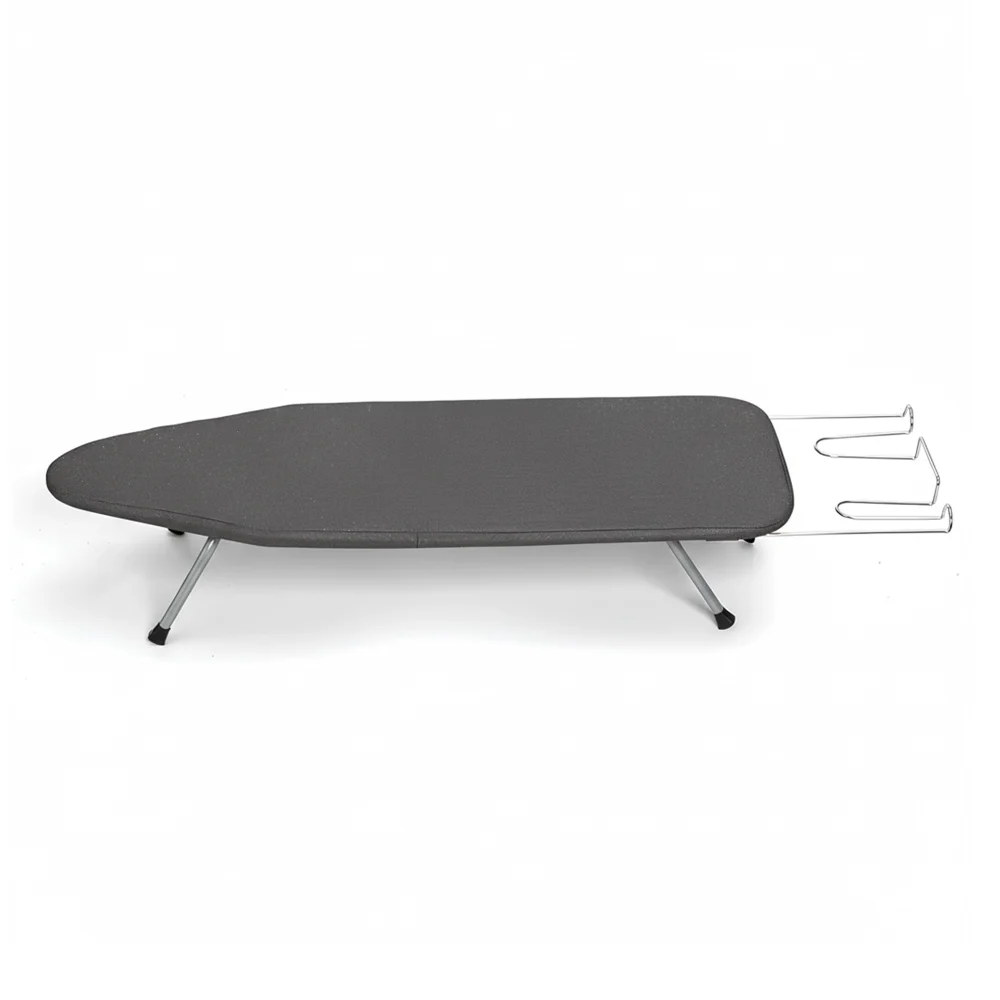 Roomwell Mini Plus Iron Board With Caddy, Space-Saving , Compact , Stain-Resistant Cover, L 82 x W 31 cm, Color  Grey