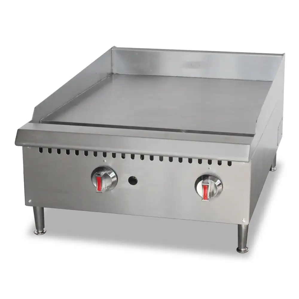 Heavy Duty System, Griddle, 2 Burners, Gas, 60000 BTU, 61 cm x 76.2 cm Working Surface