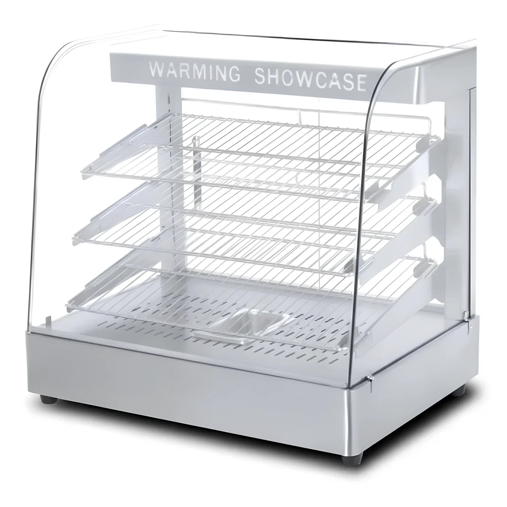 Primo, Food Display Warmer, Curved Glass, 1.3 kW