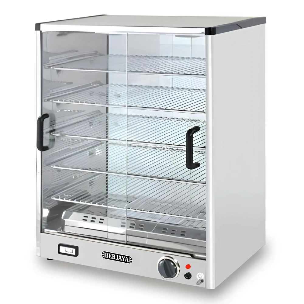 Berjaya, Food Warming Display Cabinet, 3 Shelves, Sliding Glass Door, 1590 W