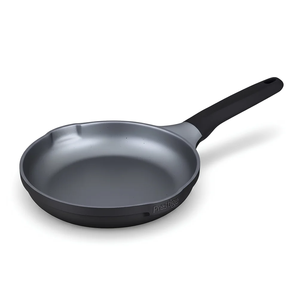 Prestige Essential, Fry Pan, Aluminum, 24 cm, Black, PFOA-Free, Soft-Touch Handle