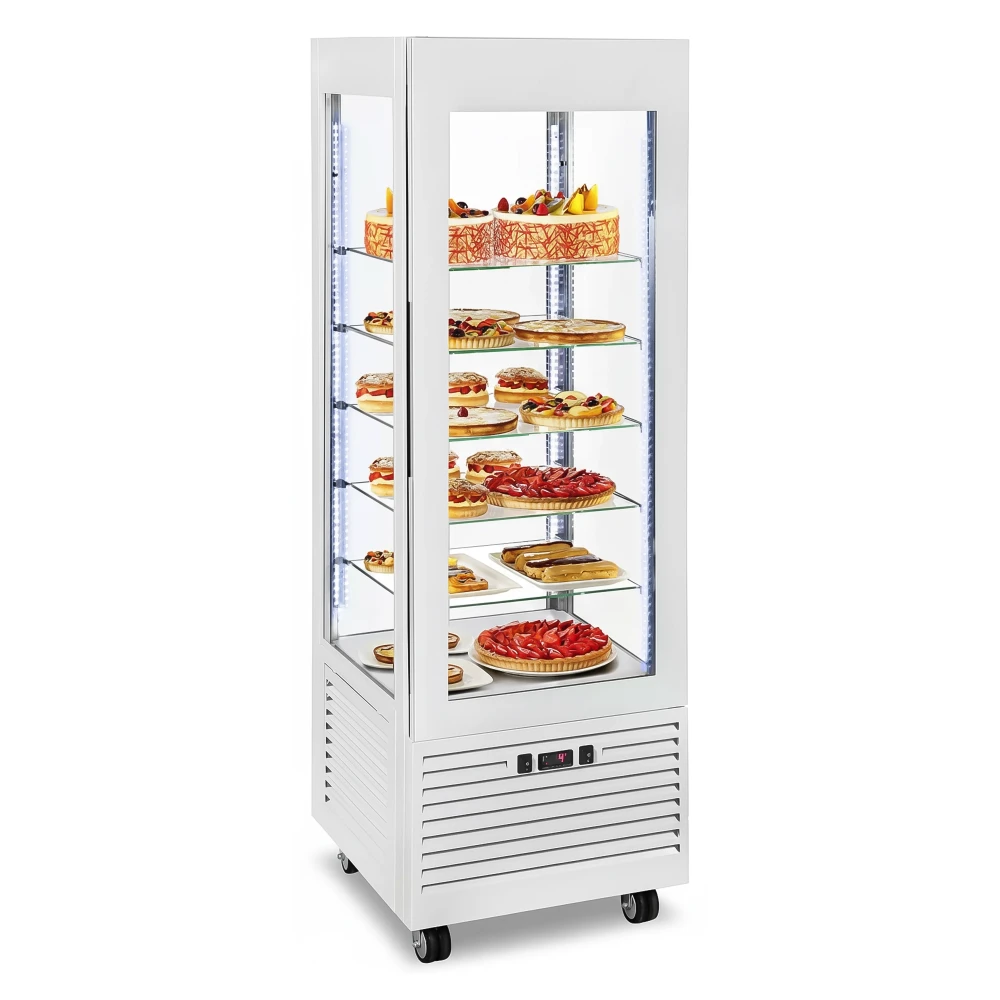 Roller Grill, Display Cabinet, Hinged Doors, 5 Shelves, 430 W, 360 L, White
