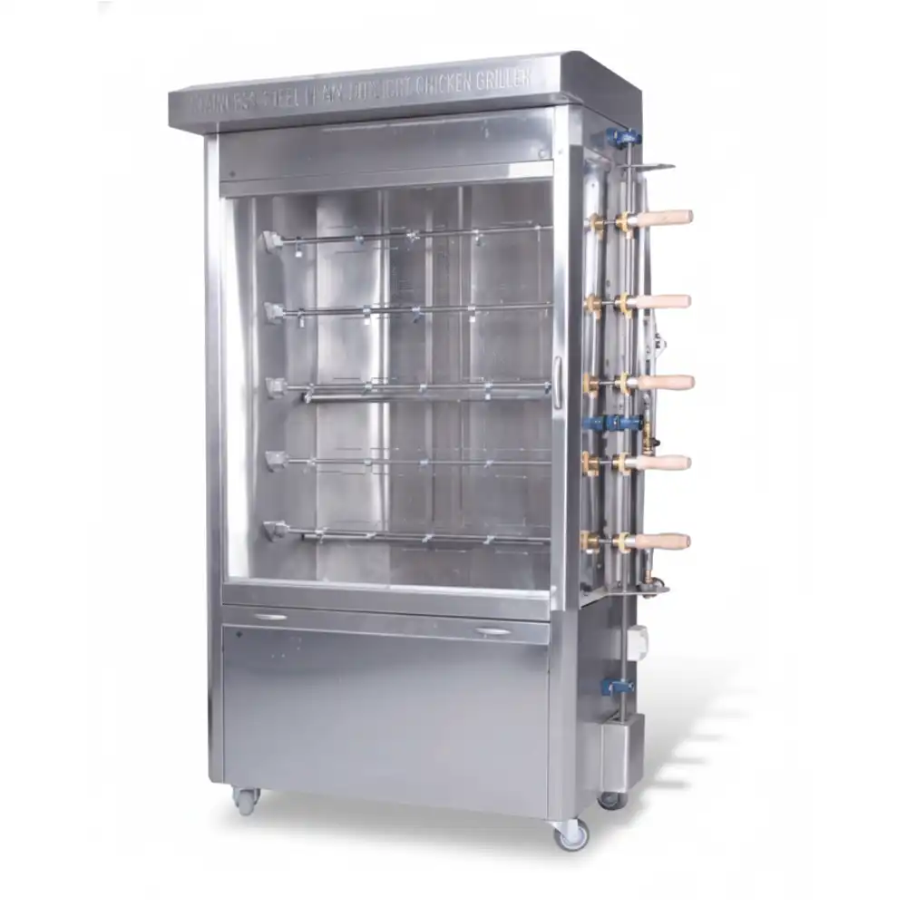 SAS, Upright Chicken Griller, 5 Sticks, 20 Chickens Capacity