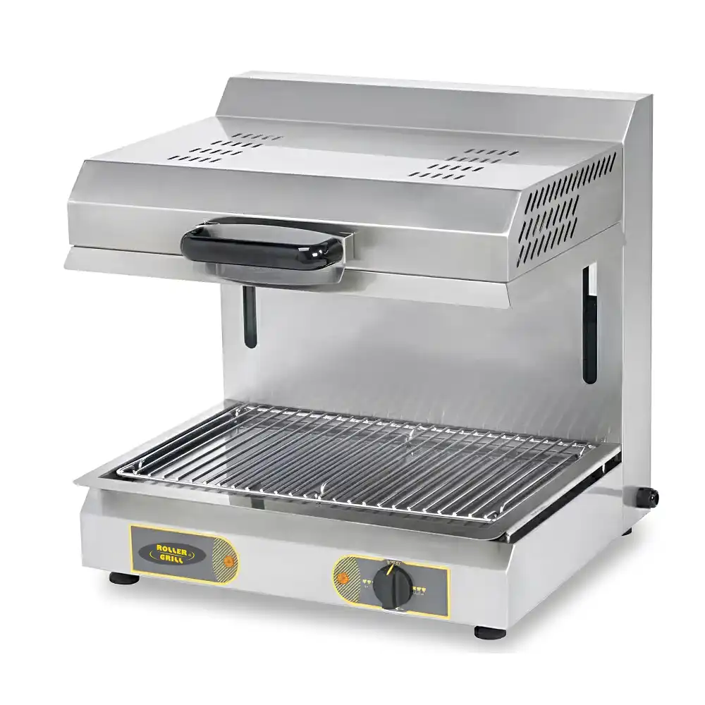 Roller Grill, Infrared Salamander Grill with Movable Top, 3 kW, Electric, Silver