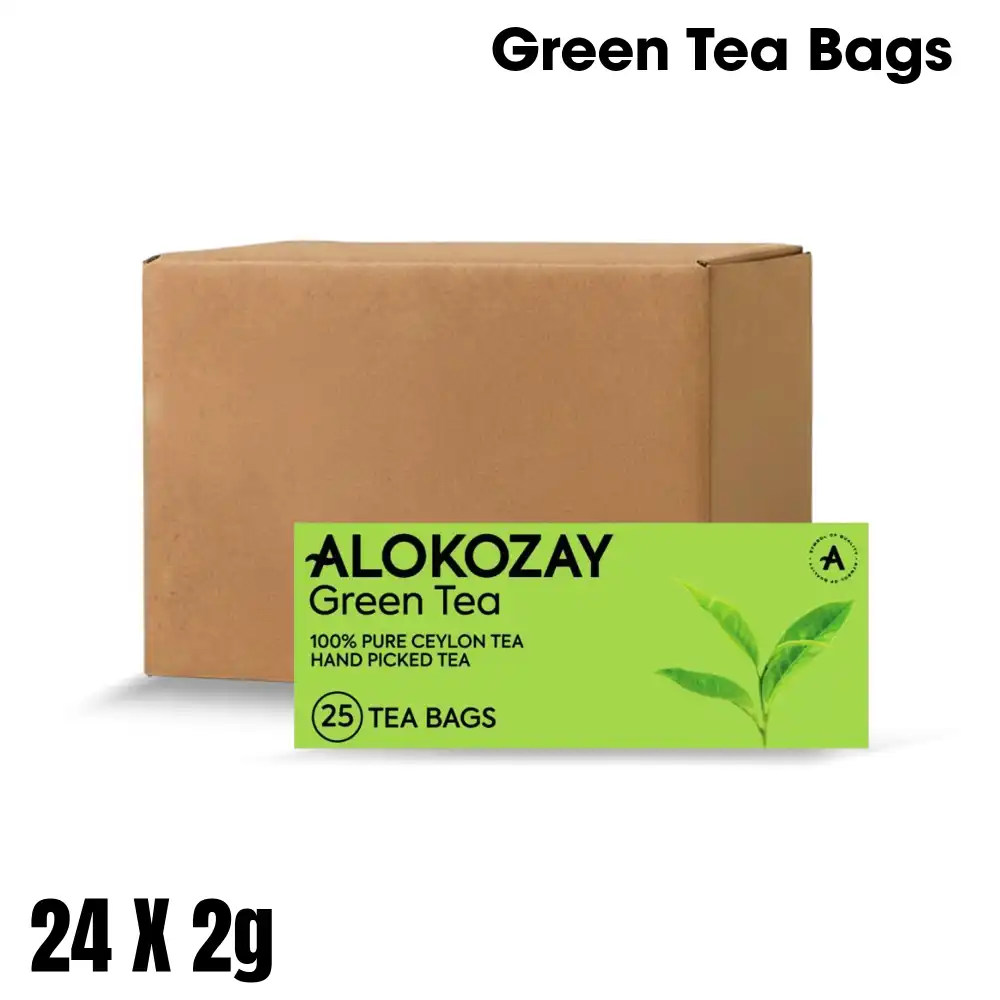 ALOKOZAY, Tea Bags, Green Flavor, 25 Bags Pack
