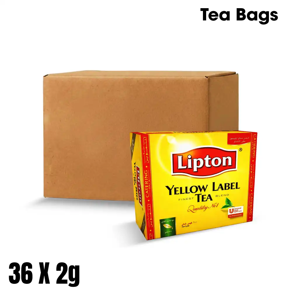 Lipton, Tea Bags, Catering Pack, 100 Tea Bags, 2 g, 36 Packs