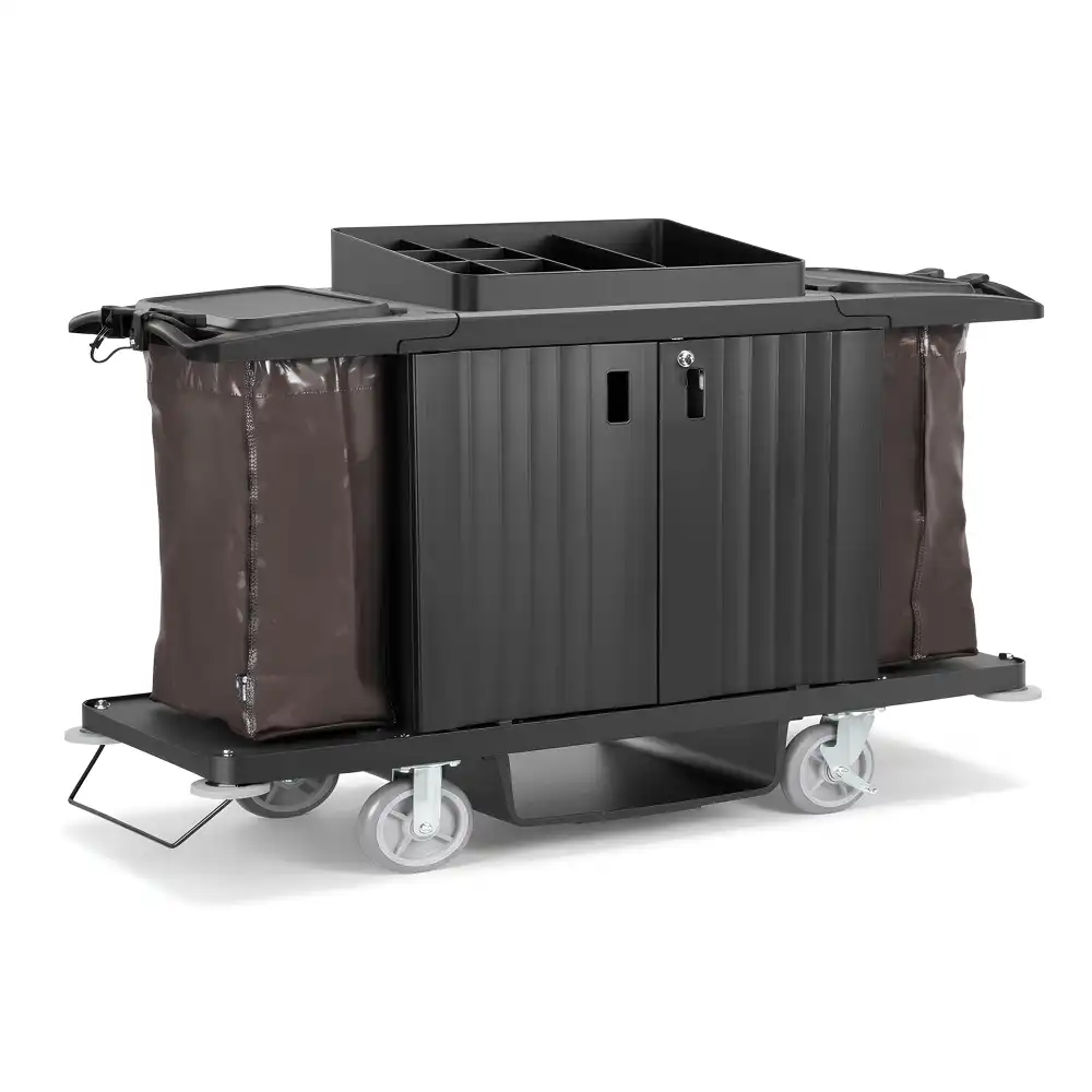 Tribeca, Room Service Cart With Frame, Polypropylene, Black