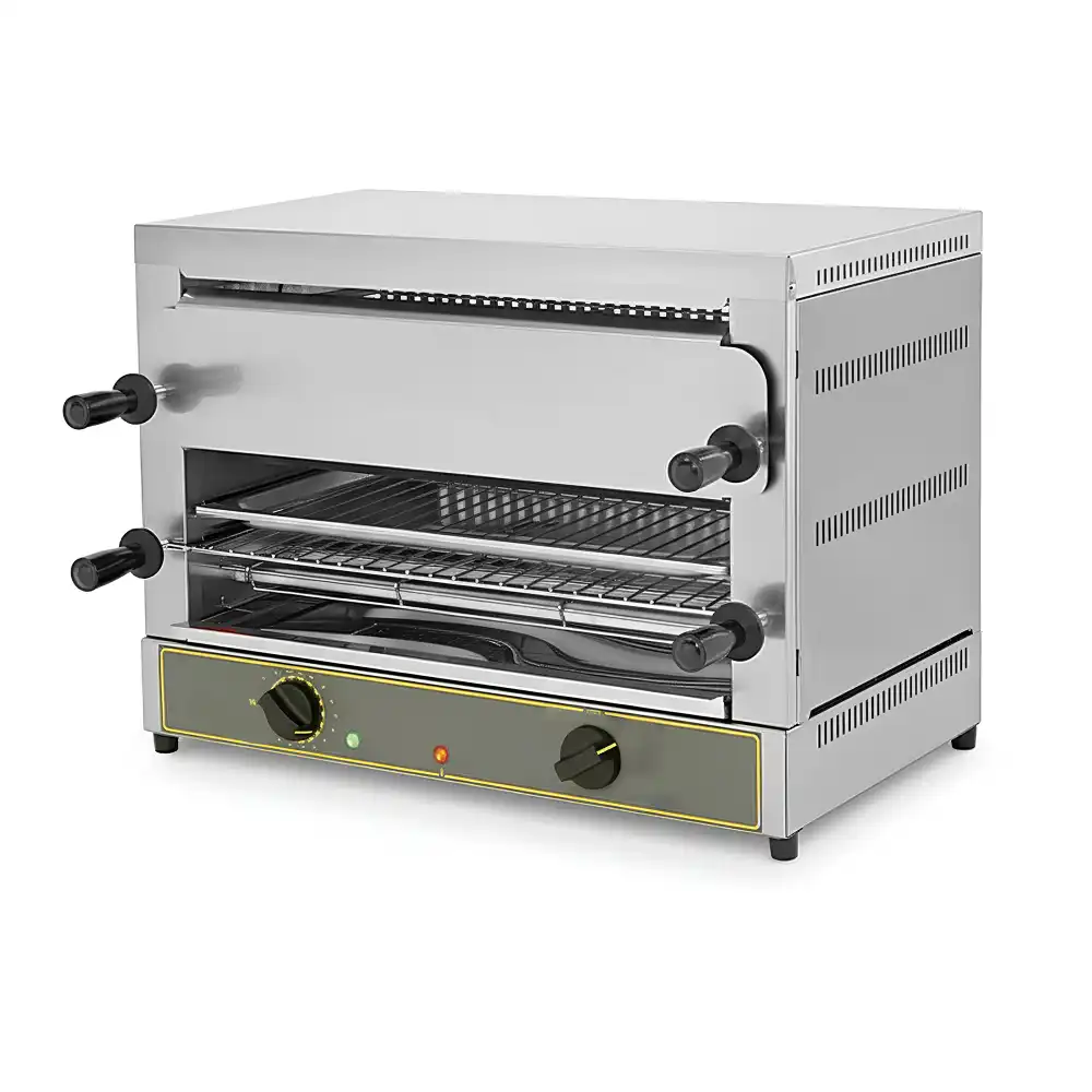 Roller Grill ,Infrared Salamander Toaster, Stainless Steel , Silver, Electric, Countertop, 4 kW