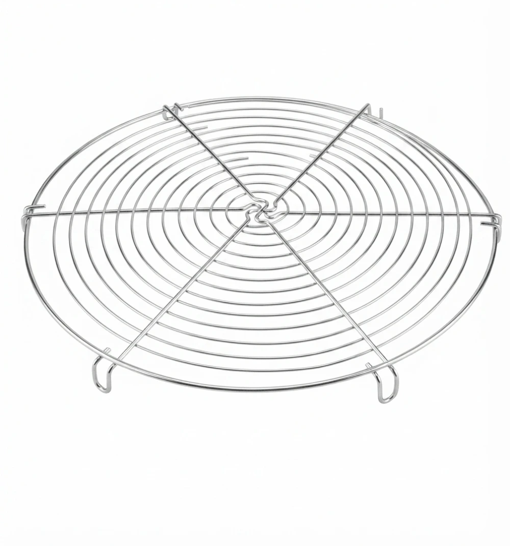 Round Cooling Rack for Cakes & Pastries, 30 cm, Chrome-Plated Steel