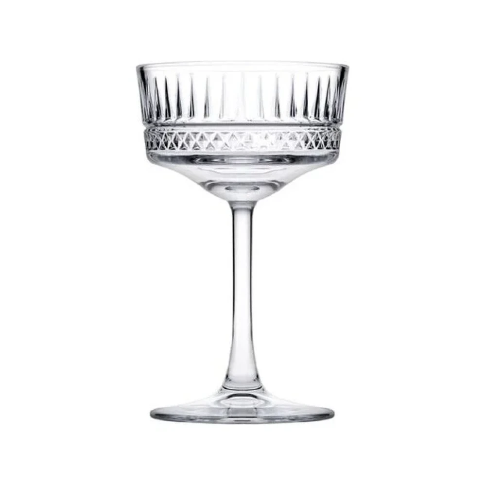 Pasabahce Cocktail Glass Set of 4, 260 ml Capacity, Ribbed Glass