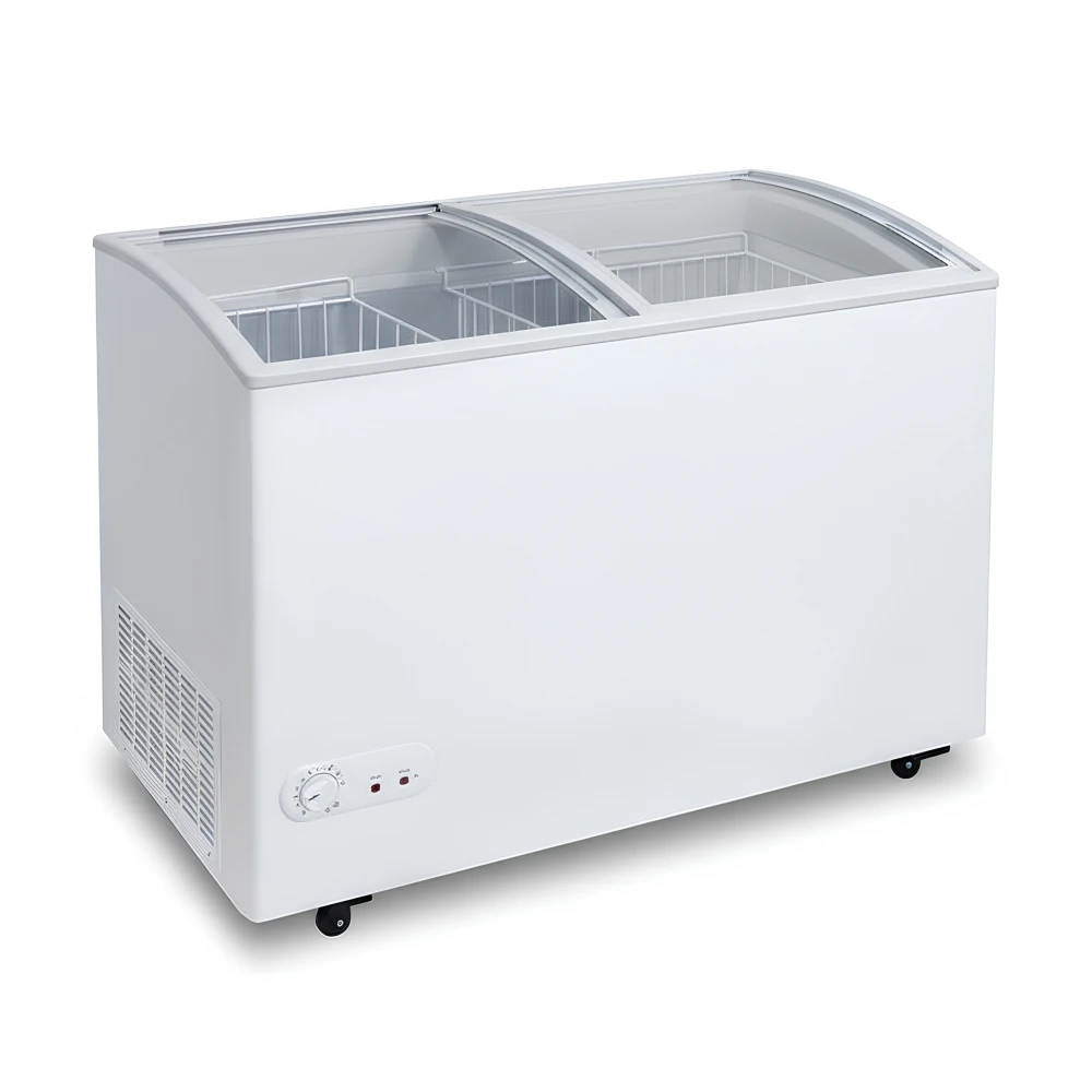Primo, Freezer, Curved Glass Door, 300L