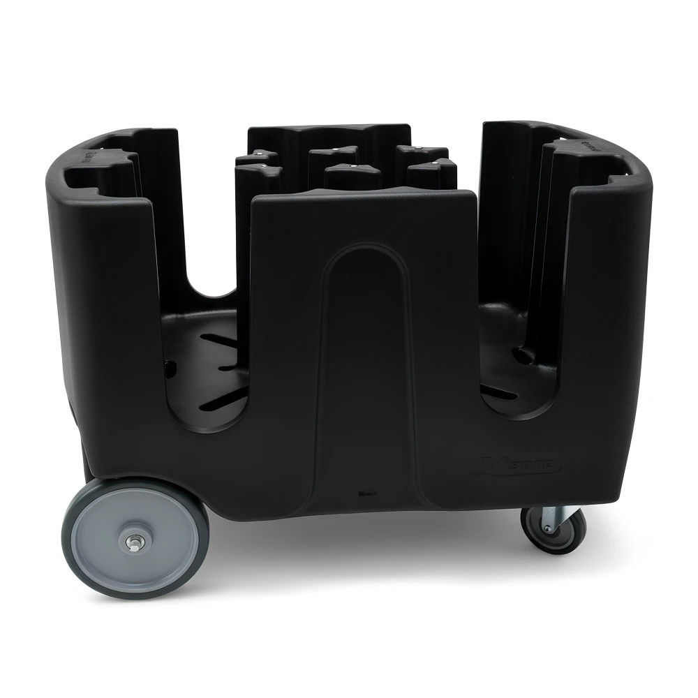 Tribeca, Adjustable Dish Cart, 6 Divider, Black, 800 mm Height