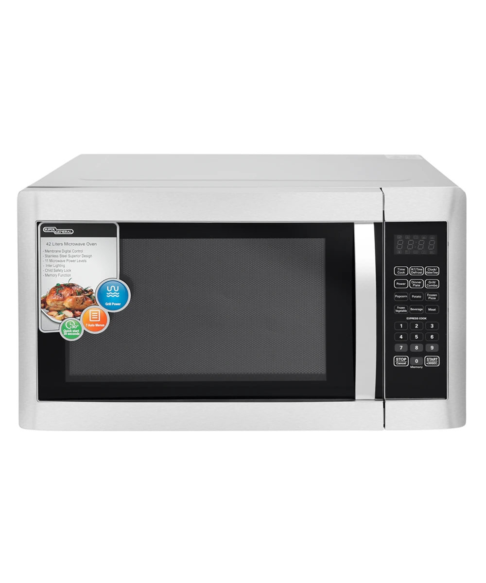 Super General, Microwave Oven, 42 L, 11 Power Levels, 7 Auto Cooking Menus, Digital Control