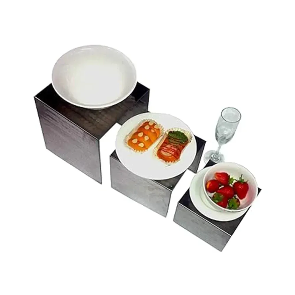 Wundermaxx Germany Maxx Star Buffet Riser Set Silver