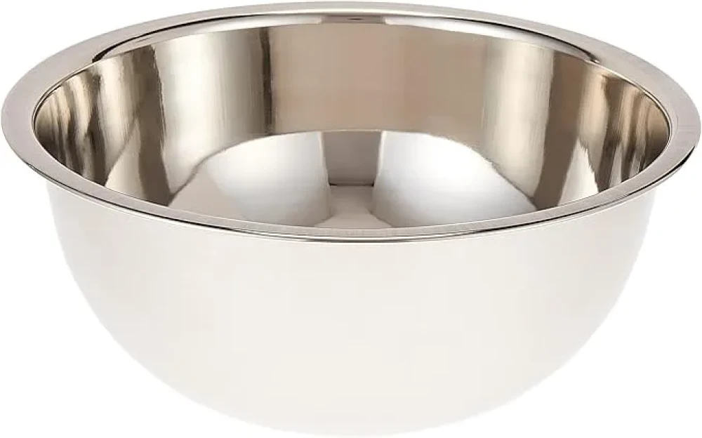 Mixing Bowl, ⌀ 21 cm, Hemispherical, Stainless Steel , Silver
