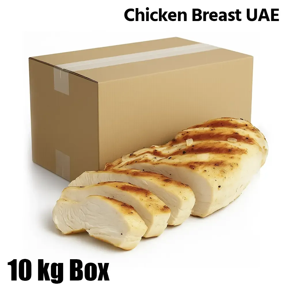 Prime Cuts, Chicken Breast Plain, Pre Cooked Grill Mark, UAE, 1 Box (10kg)