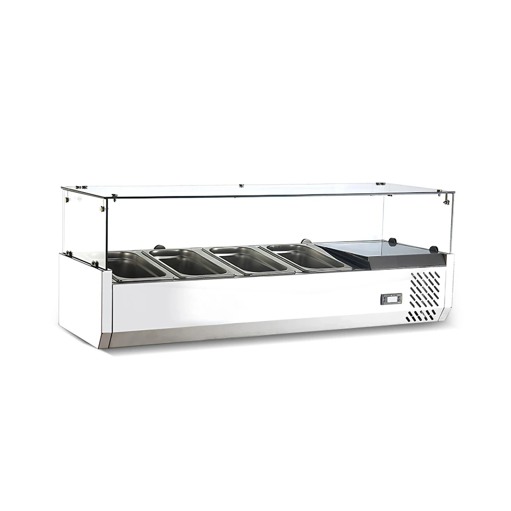 Rotor, Salad Showcase Refrigerated, 4 Pans, 140 W