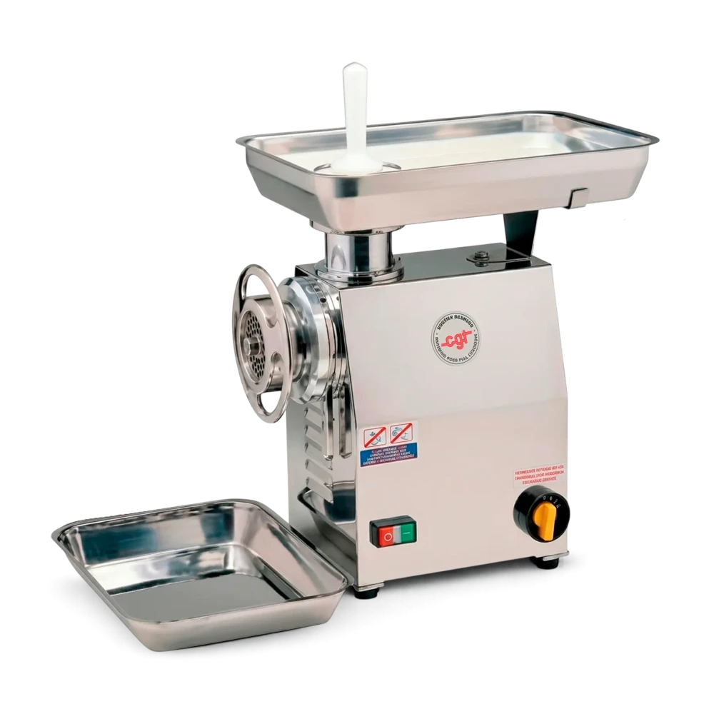 Officine CGT Meat Mincer 2.2 kW, 500 kg/h, 220 V, 26 × 53 × 52 cm (W x D x H)