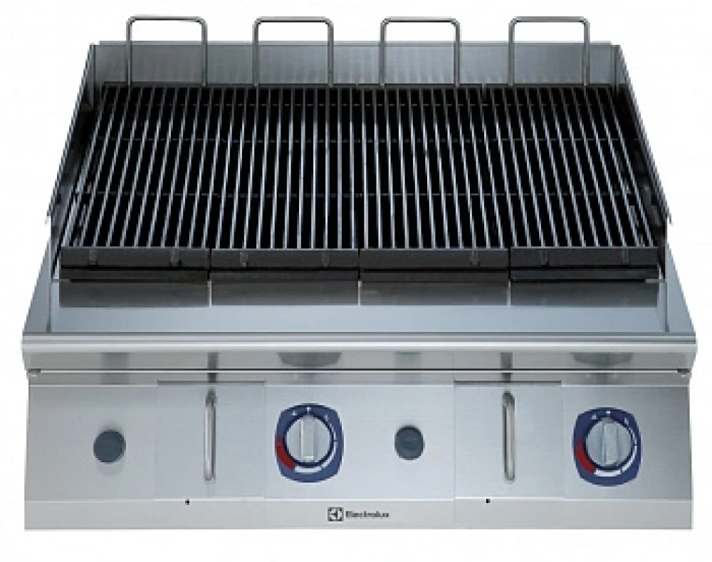 Electrolux Professional 800 mm Gas Grill Top 21 kW Stainless Steel LPG/Natural Gas 80 × 93 × 25 cm (W x D x H)