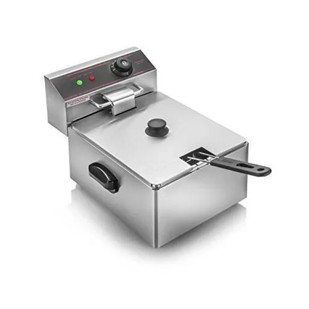Electric Fryer Single Tank With 1 Basket, 8 L, 3.25 kW, 26 x 41 x 34 cm (L x W x H)