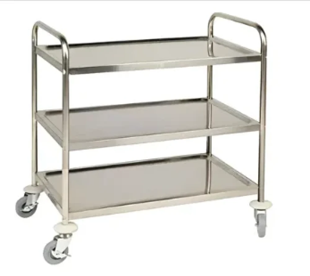 Dining Trolley 3 Layer Heavy Duty Stainless Steel 86 x 53 x 95 cm (L x W x H)