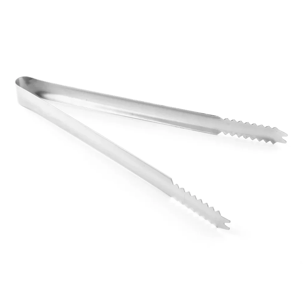 Ice Tong Stainless Steel 20 cm Silver
