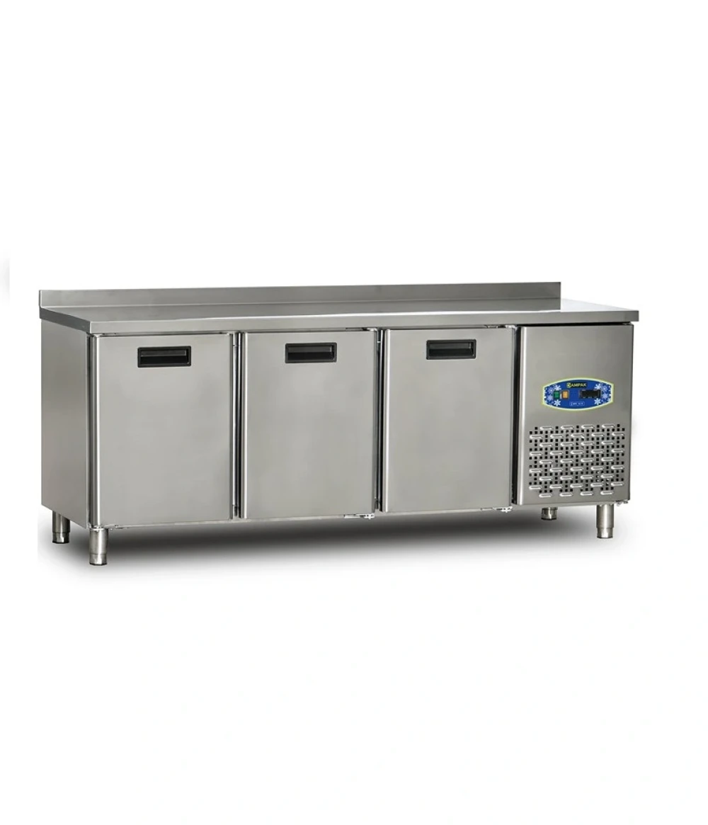 Frostilo 3 Door Counter Chiller, 455L Capacity, Stainless Steel, 220/240V, 200 × 70 × 85 cm (W x D x H)