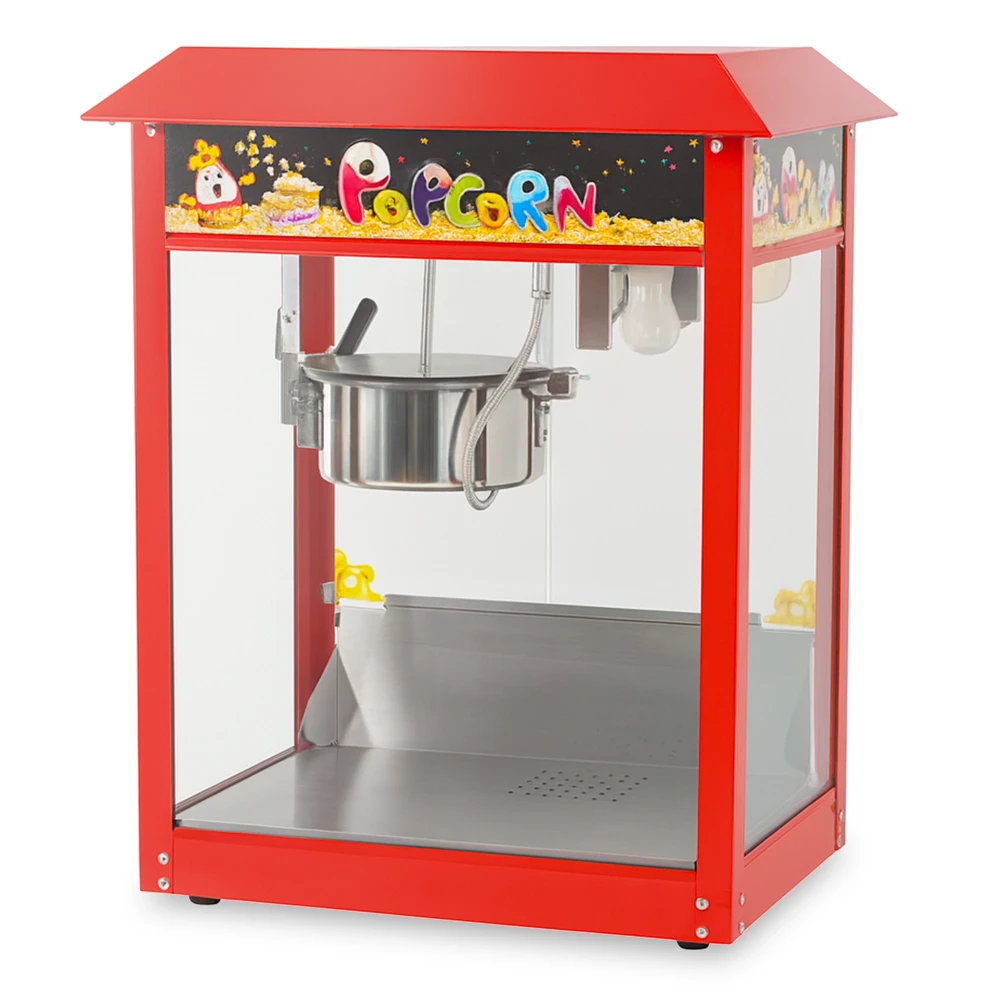 Popcorn Machine Electric 8 ozLoad Capacity Stainless Steel 42 × 56 × 74 cm (L × W × H)