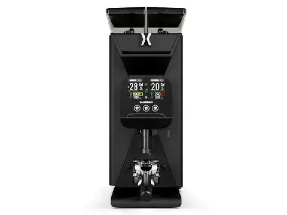 Sanremo Coffee Bean Grinder, 98 mm Vertical Flat Burrs, Digital Control, 23 × 51 × 58 cm (W × D × H)