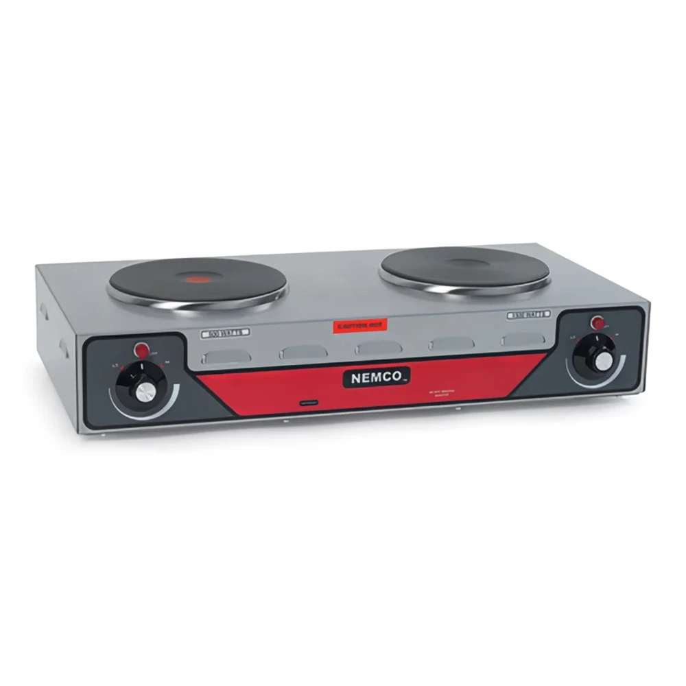 Nemco, Hot Plate, 2 Burners, Electric, 3000 W